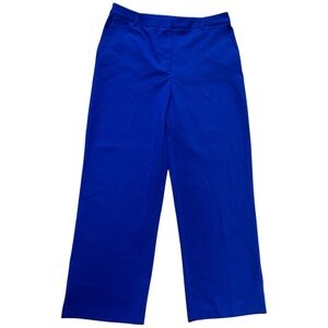 Joie Hi-Waisted Wide Leg Royal Blue Business Casual Trousers size 14